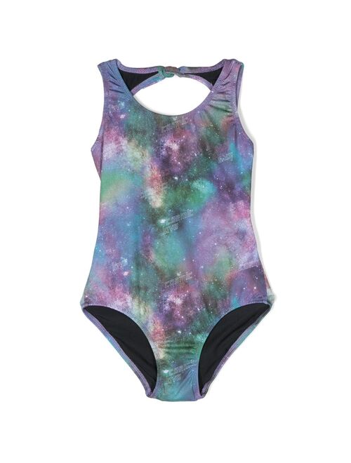 Andorine cosmic-print stretch swimsuit