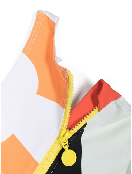 Stella McCartney Kids graphic-print zipped bikini set