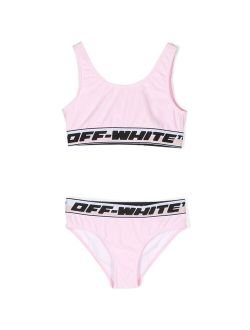 Off-White Kids logo-print bikini