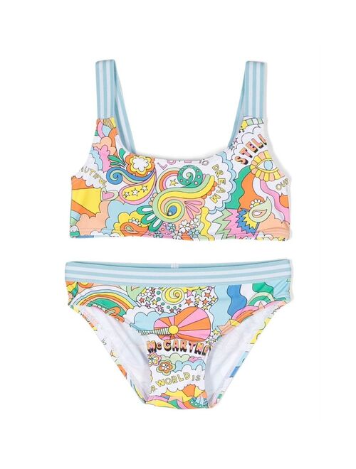 Stella McCartney Kids graphic-print bikini set