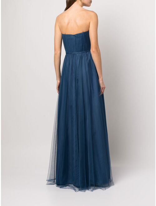 Marchesa Notte Bridesmaids strapless tulle gown