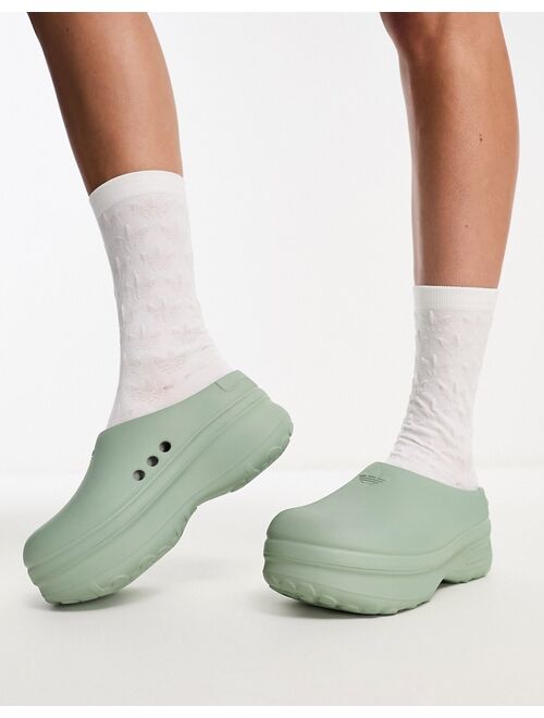 adidas Originals AdiFom Stan Smith clogs in green