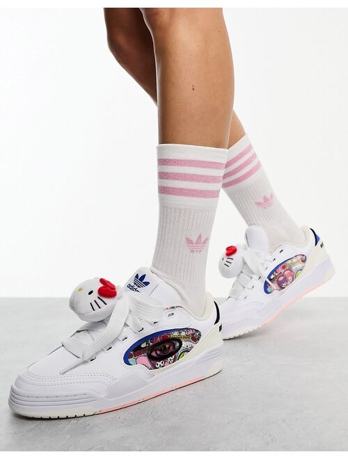 adidas Originals Adi 2000 X Hello Kitty sneakers in white