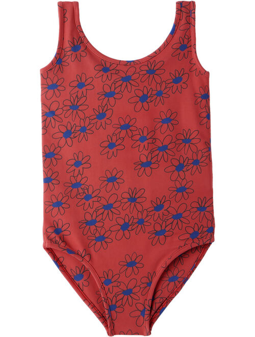 The Campamento Kids Pink Daisies One-Piece Swimsuit
