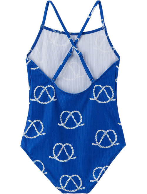 Bobo Choses Kids Blue Sail Rope One-Piece Swimsuit