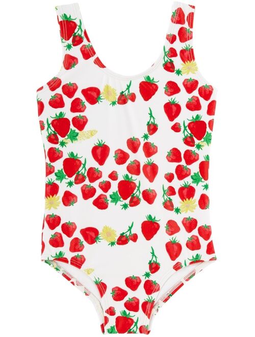 HELMSTEDT Kids Off-White Strawberry One-Piece Swimsuit