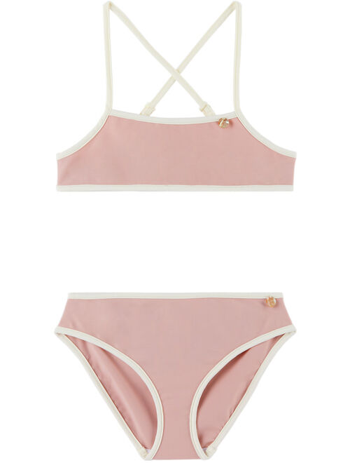 Bonpoint Kids Pink Admirative Bikini