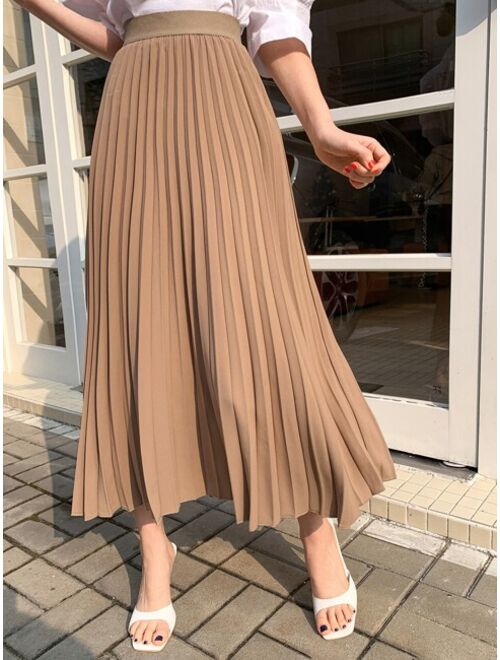 DAZY High Waist Pleated Skirt