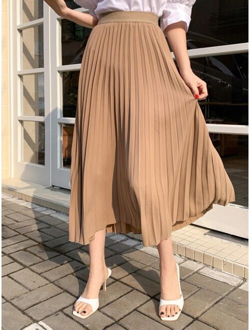 DAZY High Waist Pleated Skirt