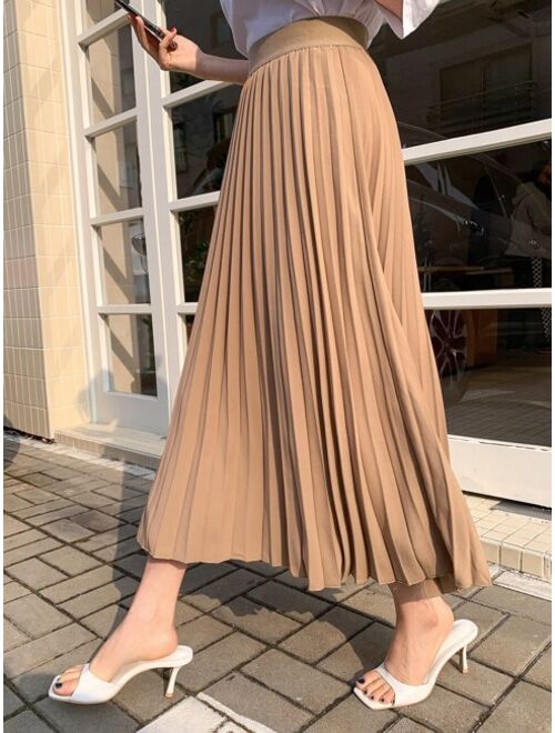 DAZY High Waist Pleated Skirt