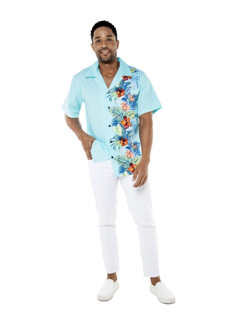 Hawaii Hangover Matchable Family Hawaiian Luau Men Women Girl Boy Clothes in Orchid Paradise Turquoise