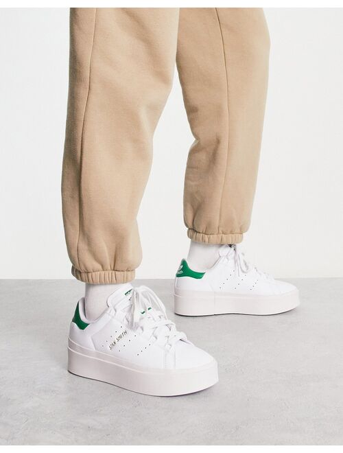 adidas Originals Stan Smith Bonega sneakers in white and green
