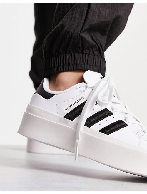 adidas Originals Superstar Bonega sneakers in white and black