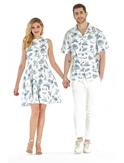 Hawaii Hangover Couple Matching Hawaiian Luau Cruise Outfit Shirt Vintage Dress Classic White