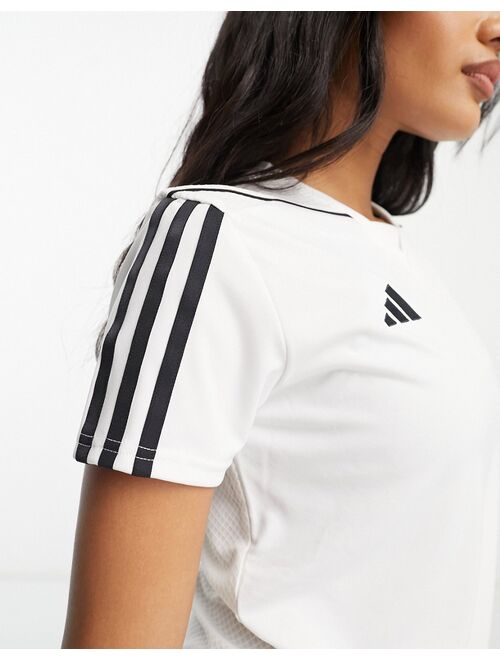 adidas performance adidas Football Tiro 23 t-shirt in white