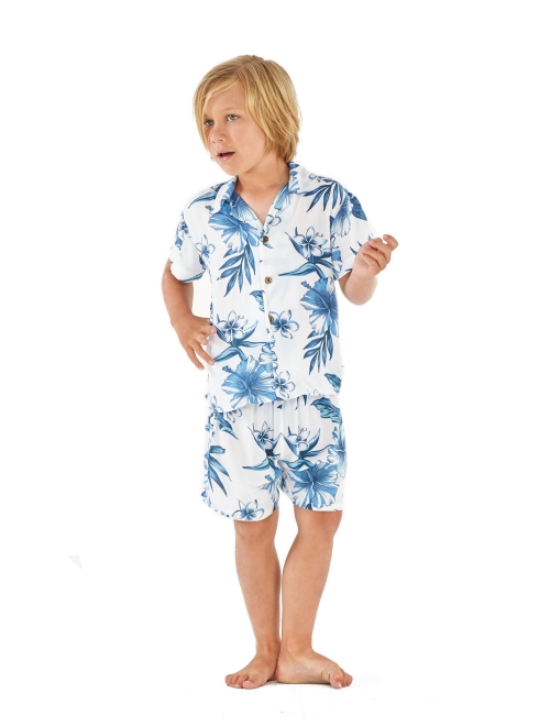Hawaii Hangover Matchable Family Hawaiian Luau Men Women Girl Boy Clothes in Day Dream Bloom