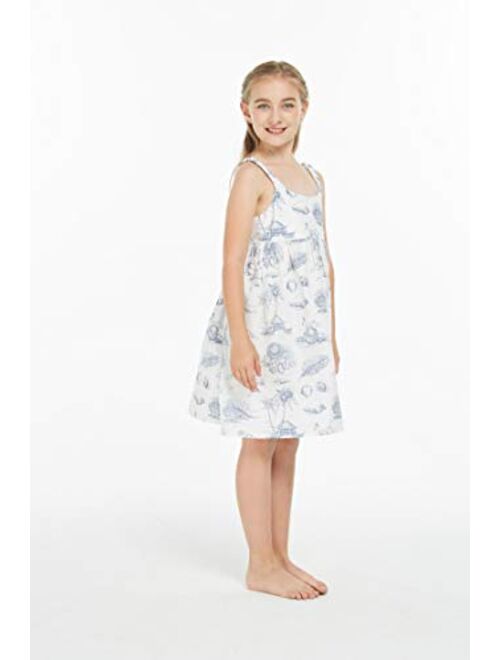 Hawaii Hangover Girl Elastic Strap Empire Waist Dress in Classic Bird of Paradise in White