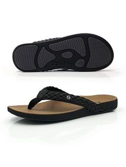 Footlogics Zullaz Xanthe Orthotic Flip Flops for Women, Stylish & Elegant Orthopedic Sandals with Biomechanical Arch Support