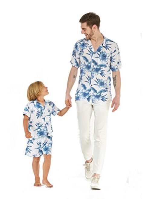 Hawaii Hangover Matching Father Son Hawaiian Luau Outfit Men Shirt Boy Shirt Shorts Various Patterns