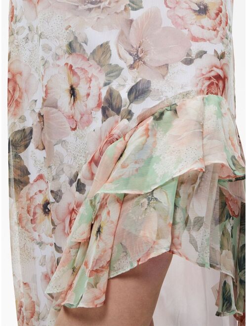 alice + olivia Braylee floral-print skirt