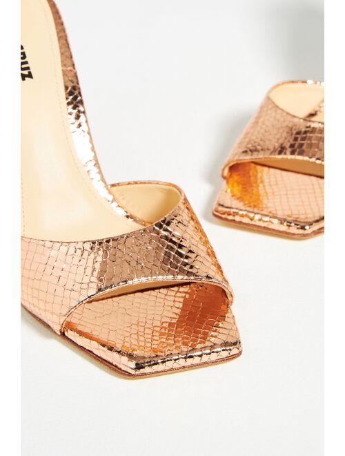 Lola Cruz Metallic Wedge Heels