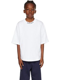 Kids White Printed T-Shirt