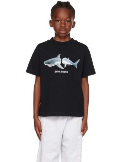 Kids Black Shark T-Shirt
