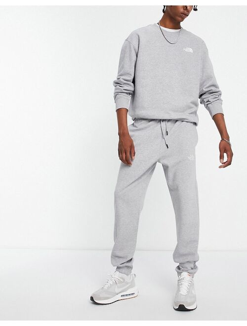 The North Face Essential oversized sweatpants in gray Exclusive to ASOS