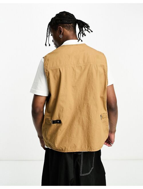 The North Face utility vest in brown