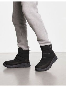 Nuptse II down insulated waterproof boots in black