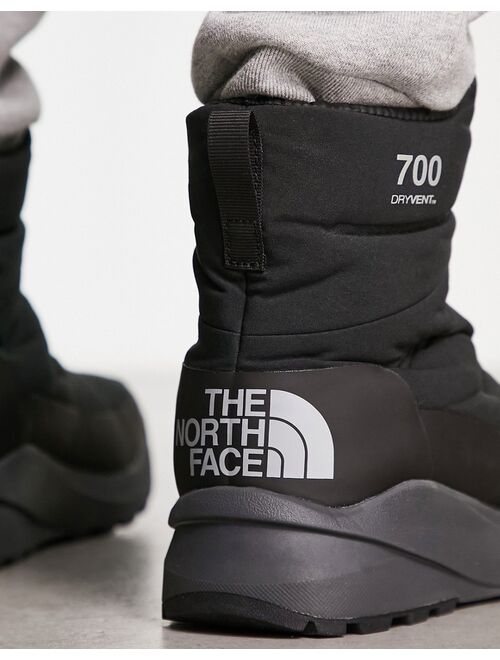 The North Face Nuptse II down insulated waterproof boots in black