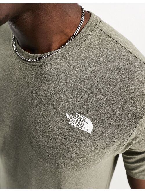 The North Face Wonder logo T-shirt in khaki