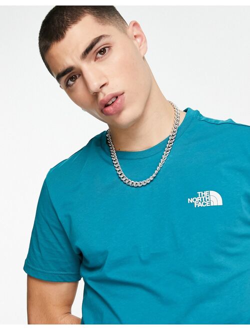 The North Face Simple Dome t-shirt in harbor blue