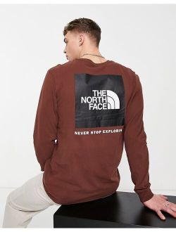 Box NSE back print T-shirt in brown