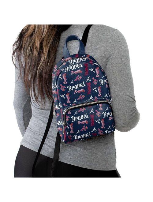FOCO Youth Girls Navy Atlanta Braves Repeat Brooklyn Mini Backpack