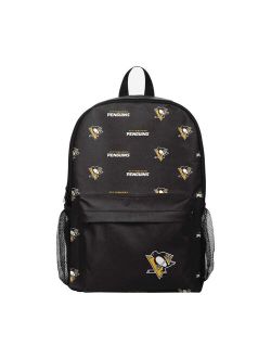 FOCO Youth Boys and Girls Pittsburgh Penguins Repeat Logo Backpack