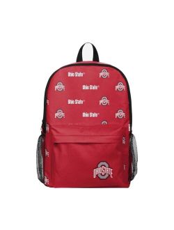 FOCO Youth Boys and Girls Ohio State Buckeyes Repeat Logo Backpack