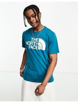 Half Dome chest logo t-shirt in teal