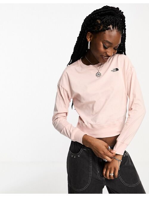 The North Face Ensei long sleeve top in pink Exclusive at ASOS