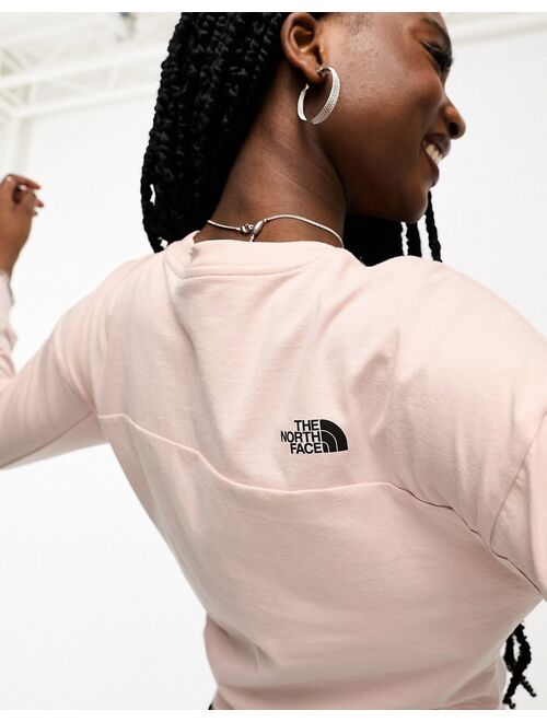 The North Face Ensei long sleeve top in pink Exclusive at ASOS