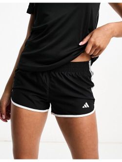 performance adidas Running Own The Run 3 inch M20 shorts in black
