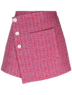 tweed wrap skirt