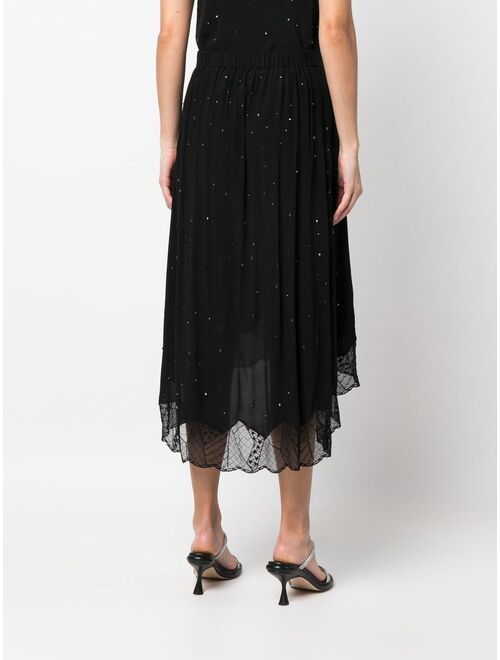 Zadig&Voltaire crystal-embellished midi skirt