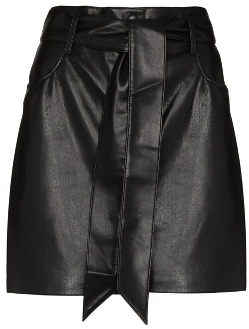 Nanushka faux-leather mini skirt