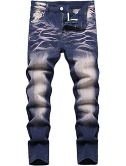 FREDD MARSHALL Boy's Skinny Fit Stretch Tapered Leg Comfy Fashion Kids Denim Jeans Pants