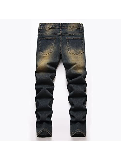 FREDD MARSHALL Boy's Skinny Fit Stretch Tapered Leg Comfy Fashion Kids Denim Jeans Pants