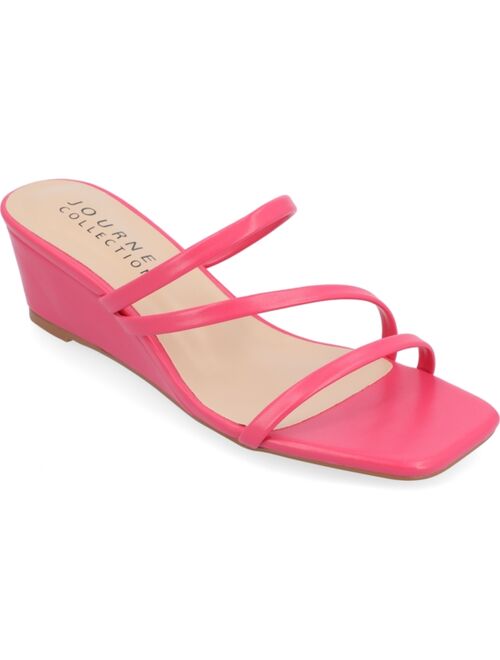 JOURNEE COLLECTION Women's Takarah Wedge Sandals