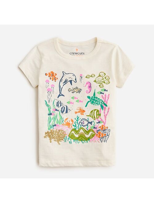J.Crew Girls' short-sleeve aquarium graphic T-shirt