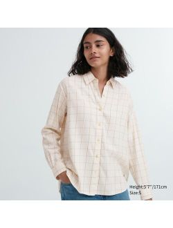 Soft Brushed Checked Long-Sleeve Shirt