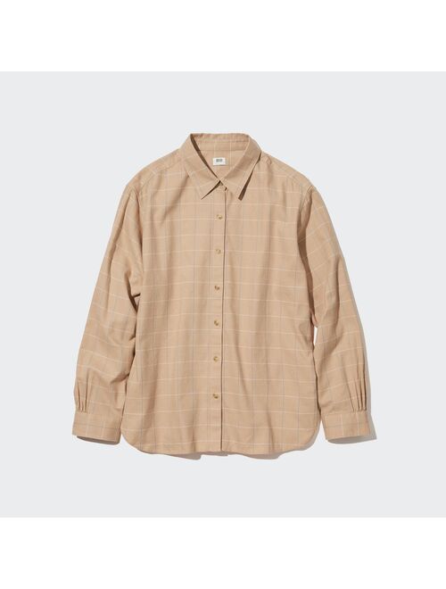 UNIQLO Soft Brushed Checked Long-Sleeve Shirt